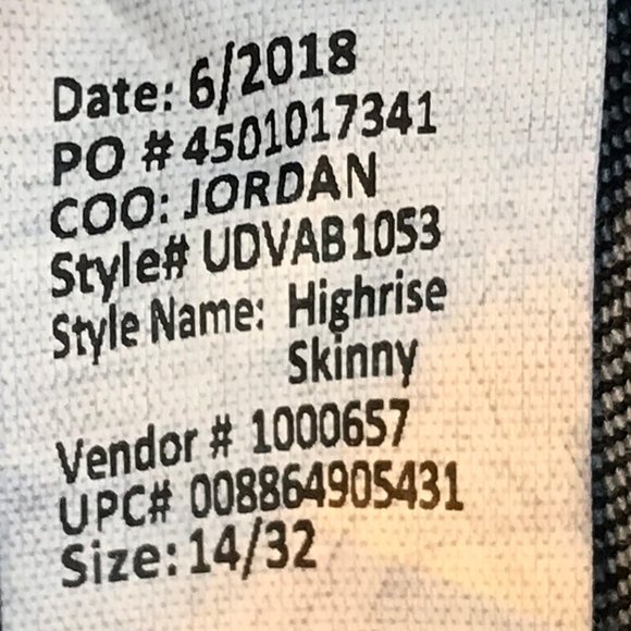 VINTAGE AMERICA High Rise Skinny Jeans (NWT) - Picture 7 of 7